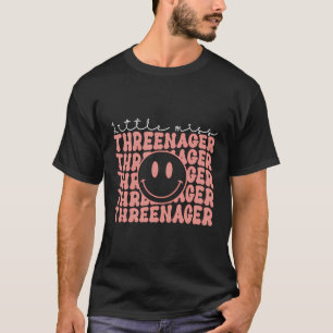 T-shirt Little Miss Threenager 3E Anniversaire Fille Boho