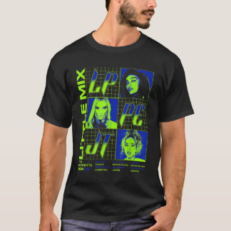 T-shirt Little Mix  The Confetti Tour Neon Grid 