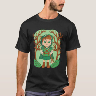 T-shirt Little Red Riding Hood Walking in the Forest