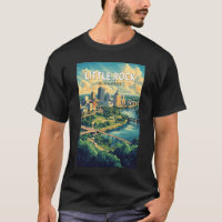 Little Rock Arkansas Travel Art Vintage
