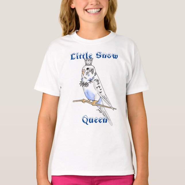 T-shirt Little Snow Queen Budgie pour enfants (Devant)