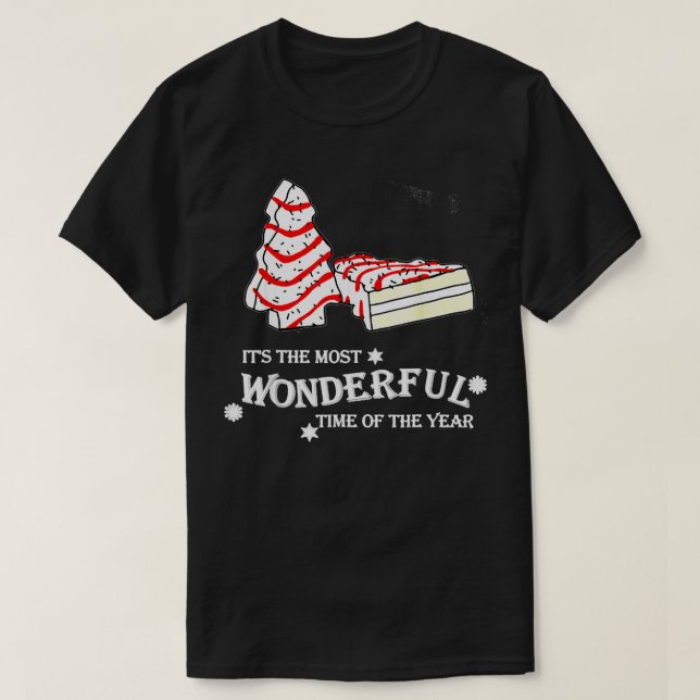 T-shirt Little Tis The Season Christmas Tree Cakes Debbie  (Design devant)