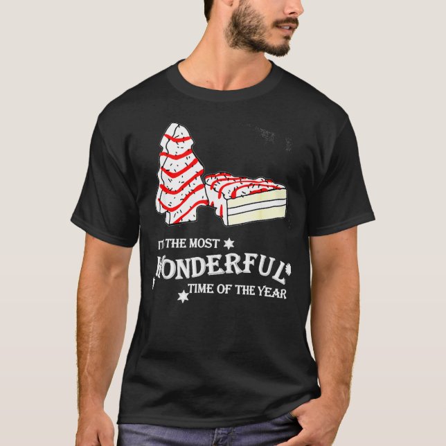T-shirt Little Tis The Season Christmas Tree Cakes Debbie  (Devant)