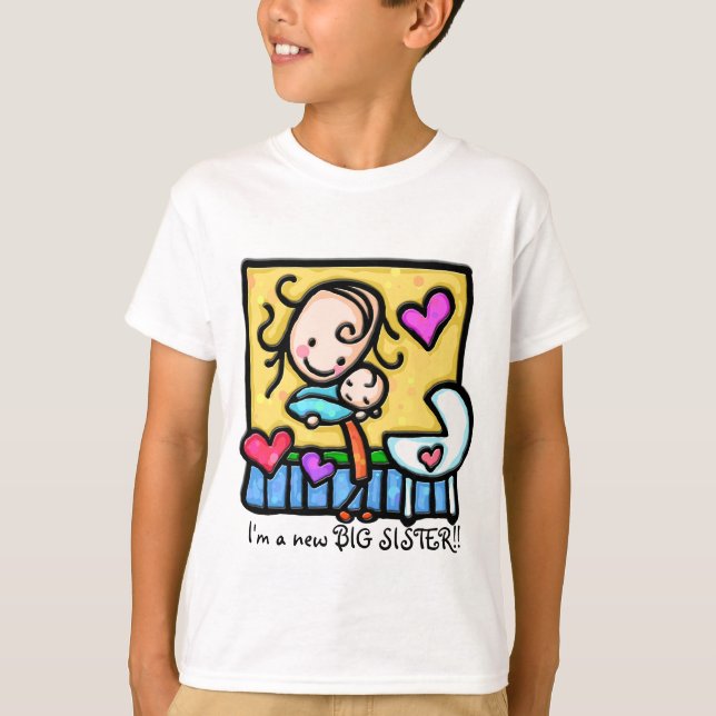 T-shirt LittleGirlie aime son bébé ! (Devant)