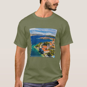 T-shirt Littoral Ville de Korcula, île de Korcula, Croat