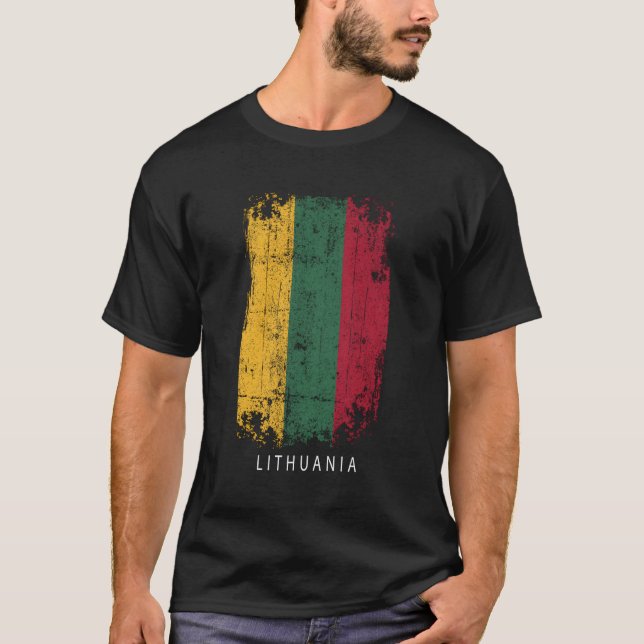 T-shirt Lituanie Pays Drapeau Lituanie (Devant)