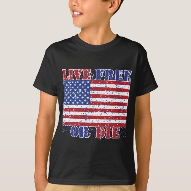 T-shirt Live Free ou Die (Devant)