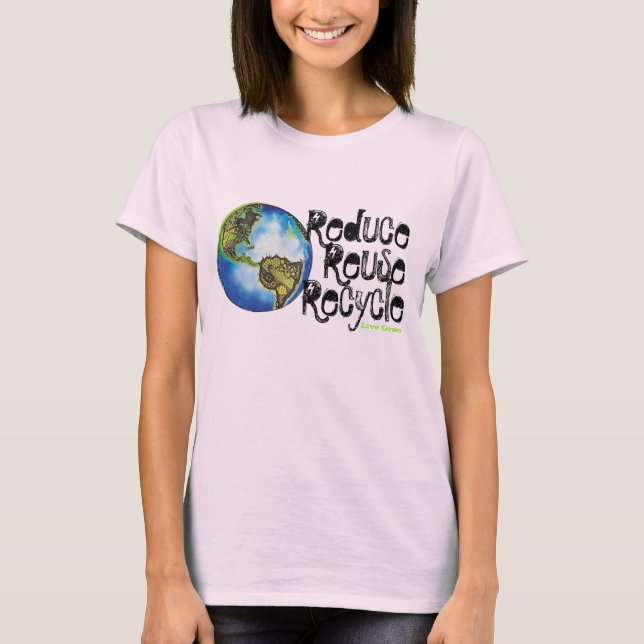 T-shirt Live Green (Devant)
