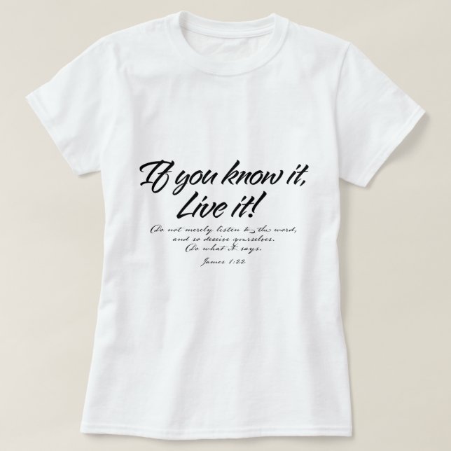 T-shirt Live It (Design devant)