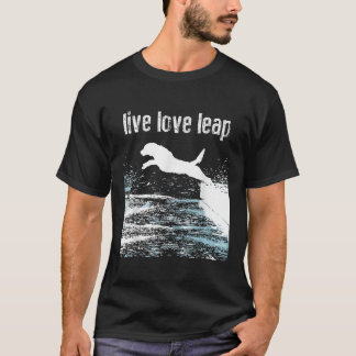 T-shirt Live Love Leap Canine Agility Chien Sports Dock Di