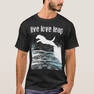 T-shirt Live Love Leap - Canine Agility - Sport Chien -