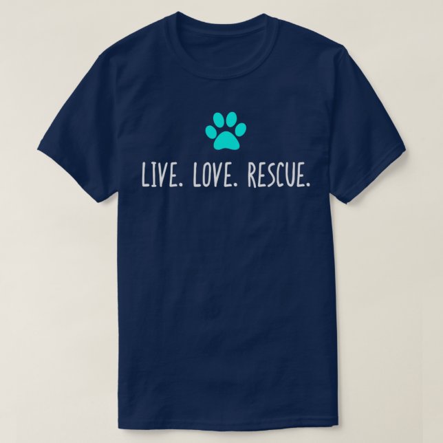 T-shirt Live Love Secourt Vétérinaire Vétérinaire Mignonne (Design devant)