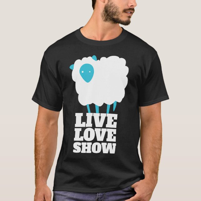 T-shirt Live Love Show Comté Fair Moutons Exposant Funny F (Devant)