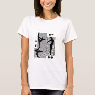 T-shirt Live-Love-Yoga
