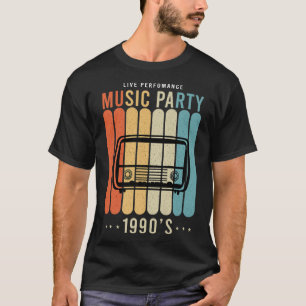 T-shirt Live Performance Music Party Musical, 90s Music166