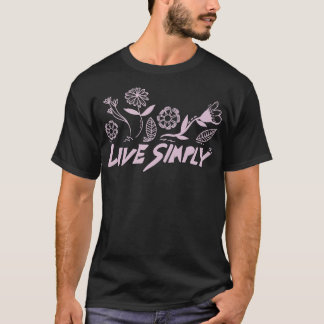 T-shirt Live Simplement