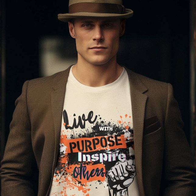 T-shirt Live with Purpose: Inspire Others (Créateur téléchargé)