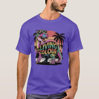 T-shirt Living Colour Artistique Vibrant et Audacieux vint