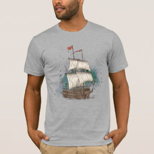 T-shirt Livraison À Main Tirée Dans La Vague De Bow Sur L'