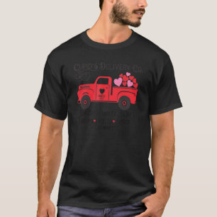 T-shirt Livraison Cupid Co Red Truck Valentines Day NICU N