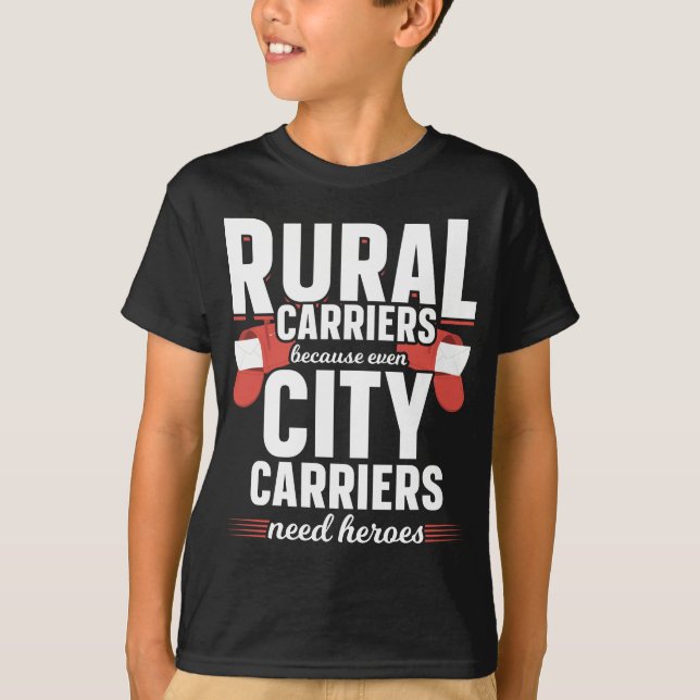 T-shirt Livraison par les transporteurs ruraux Funny Mailm (Devant)