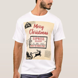 T-shirt Livraison spéciale Noël Vintage