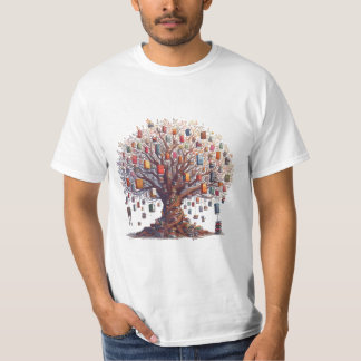 T-shirt livre arbre blanc