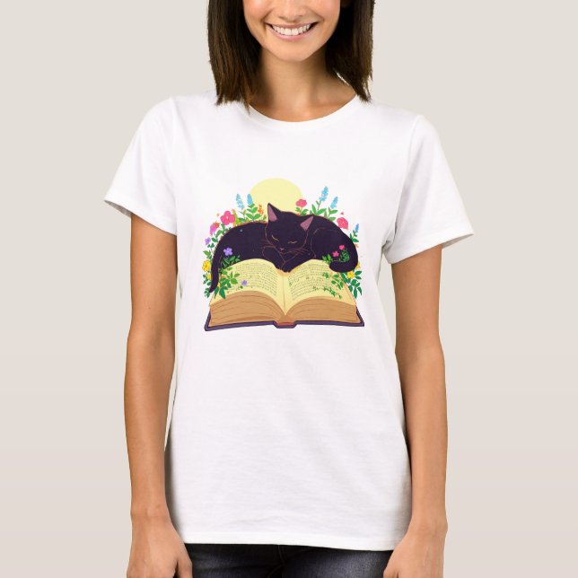 T-shirt Livre Cadeau Lover, Cadeaux Amoureux de les chats  (Devant)