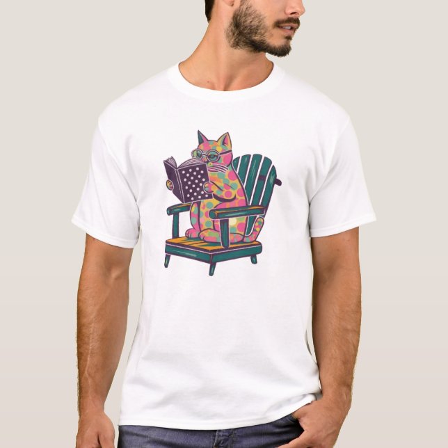 T-shirt Livre de chat (Devant)