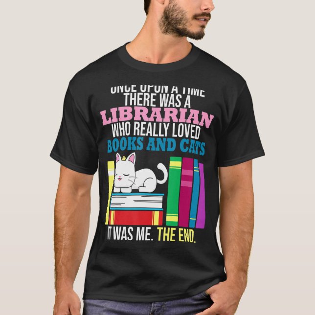 T-shirt Livre de chat Feline Propriétaire Lecteur Bookworm (Devant)
