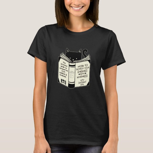 T-shirt Livre de chat par Kitty Softpaws, Funny Creative C (Devant)