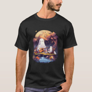 T-shirt Livre de fantômes Lecture Camping Halloween et jeu