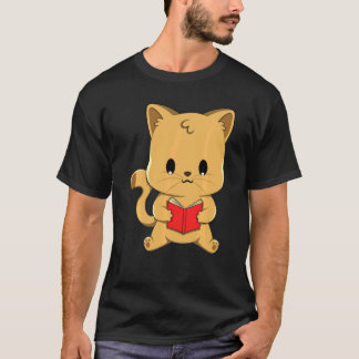 T-shirt Livre de lecture Cat