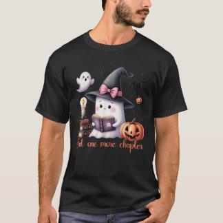 T-shirt Livre de lecture de fantôme Coquette Bow Halloween