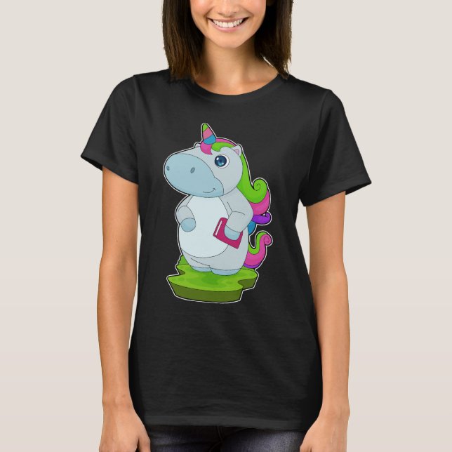 T-shirt Livre de lecture Unicorn (Devant)