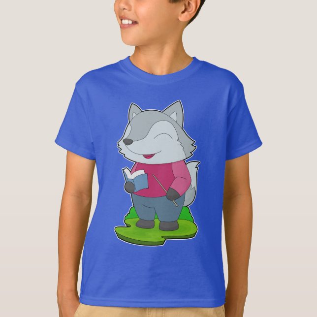T-shirt Livre de l'enseignant Wolf (Devant)