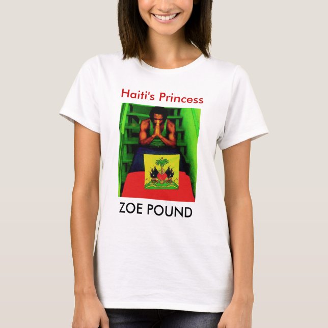 T-shirt LIVRE de ZOE, la princesse du Haïti (Devant)