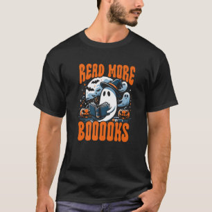 T-shirt Livre d'Halloween Lover Ghost Boo Pun Lire plus Li