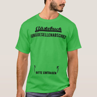 T-shirt Livre d'or de fête JGA cadeau drôle design