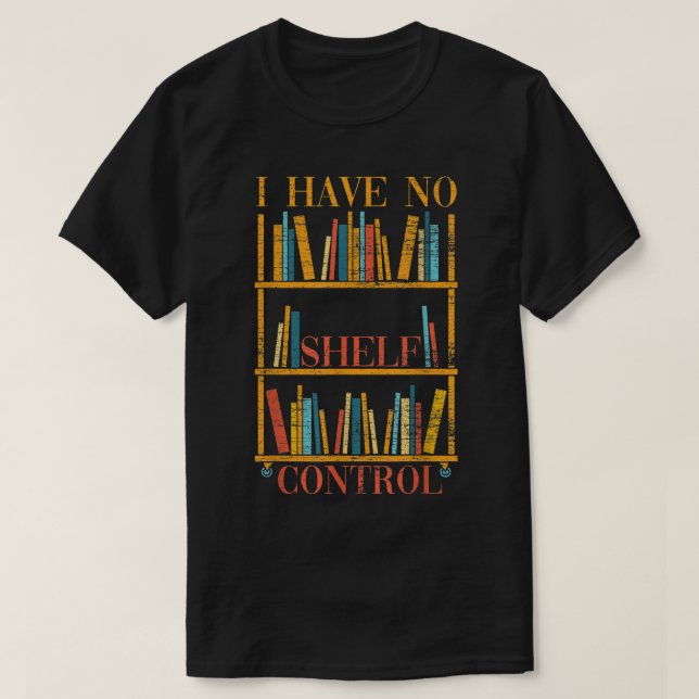 T-shirt Livre drôle Nerd Je n'ai pas de bibliothèque de co (Design devant)