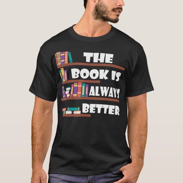 T-shirt livre est toujours meilleur lecteurs libraire cade (Devant)