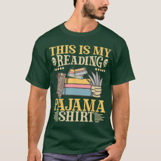 T-shirt Livre et pyjama C'est mon pyjama de lecture à l'he