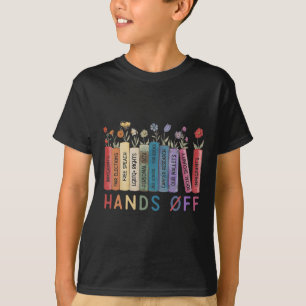 T-shirt Livre Flower Anti Trump Sécurité sociale mains off