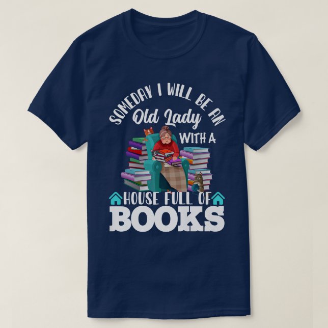 T-shirt Livre Lover Grand-mère Lecture Tet Design (Design devant)