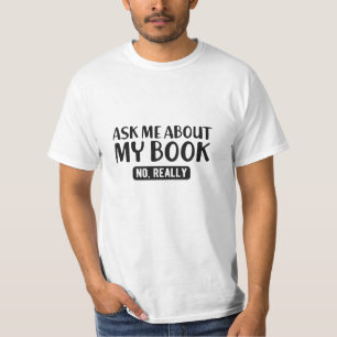 T-shirt Livre - Me questionner sur mon livre , Non Vraimen