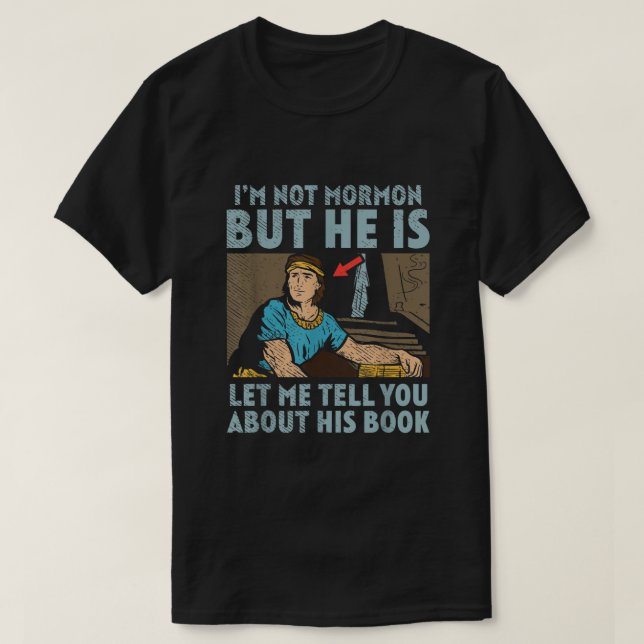 T-shirt Livre Mormon Missionary LDS Church Im Not Mormon (Design devant)