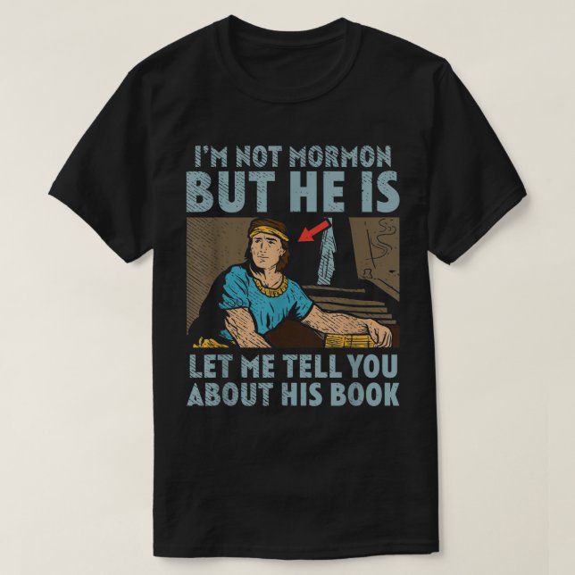 T-shirt Livre Mormon Missionary LDS Church Im Not Mormon (Design devant)
