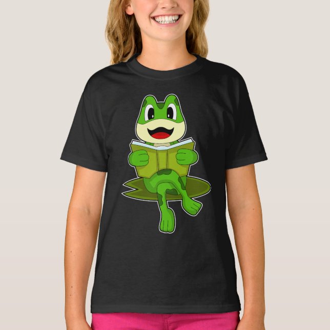T-shirt Livre Nerd de grenouille (Devant)