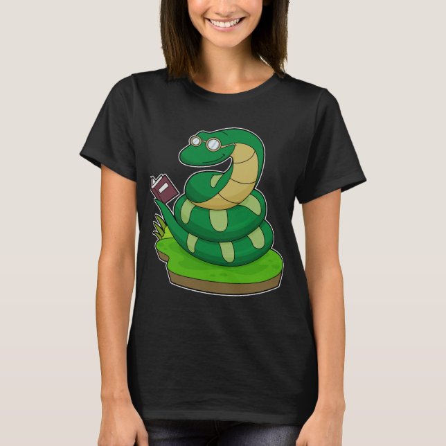 T-shirt Livre Nerd de serpent (Devant)