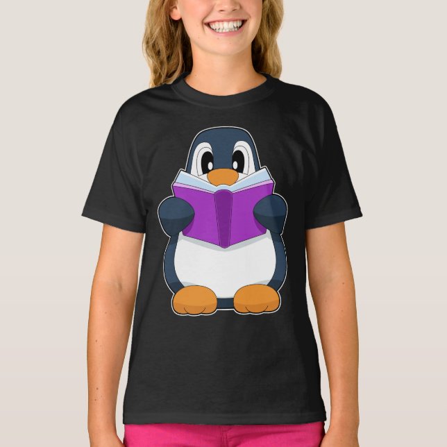 T-shirt Livre Nerd Penguin (Devant)